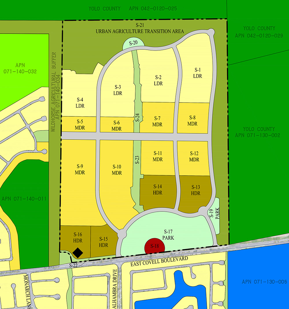 Illustrative land use plan for Willowgrove