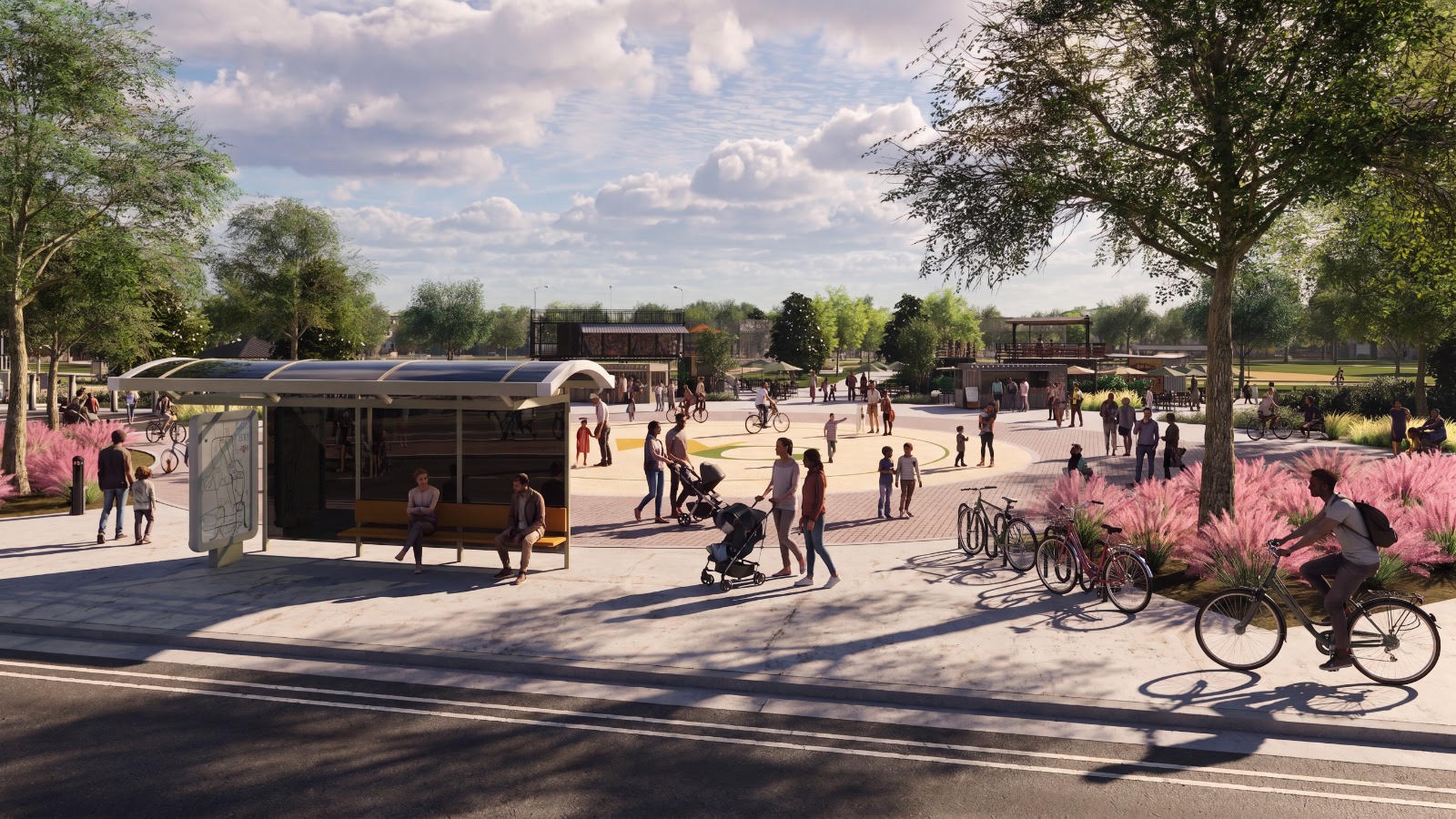 Willowgrove transit plaza and community square